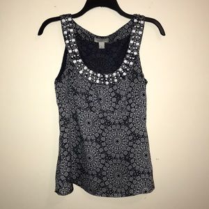 Ann Taylor Loft beaded blouse